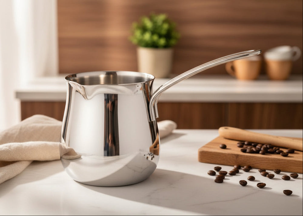 Cuisinox Stainless Steel Turkish Coffee Pot, 12 oz