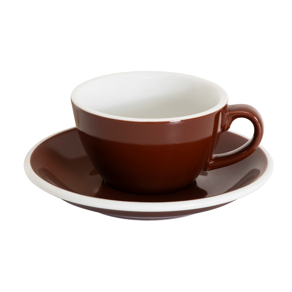 Loveramics Egg 5 oz Flat White Cup and Saucer